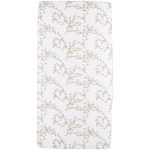 Gumis lepedő babaágyba - Bézs Ágak - 60x120