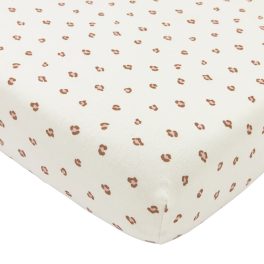 Gumis lepedő babaágyba - Mini Párducmintás - 60x120