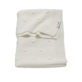PastelKnit Kötött Babatakaró - Melegfehér
