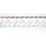 Prémium velúr fonott rácsvédő - Fehér