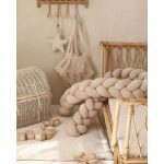 Prémium velúr fonott rácsvédő - Bézs