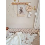 Prémium velúr fonott rácsvédő - Bézs