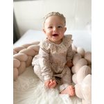 Prémium velúr fonott rácsvédő - Bézs