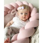 Prémium velúr fonott rácsvédő - Púderrózsaszín