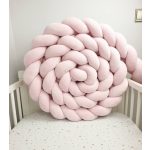 Prémium velúr fonott rácsvédő - Púderrózsaszín