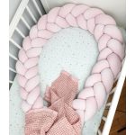 Prémium velúr fonott rácsvédő - Púderrózsaszín