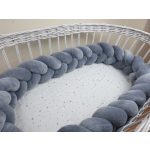 Prémium velúr fonott rácsvédő - Sötétszürke