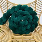 Prémium velúr fonott rácsvédő - Smaragdzöld