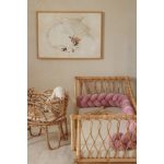 Prémium velúr fonott rácsvédő - Piszkosrózsaszín