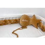 Prémium velúr fonott rácsvédő - Fahéj 