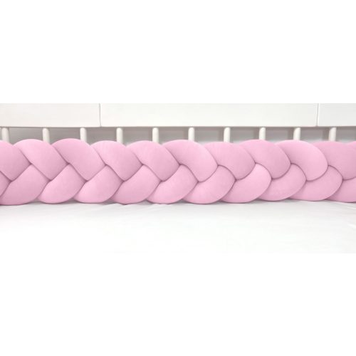 Prémium velúr fonott rácsvédő - Babarózsaszín