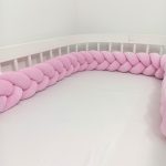 Prémium velúr fonott rácsvédő - Babarózsaszín