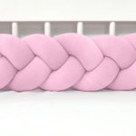 Prémium velúr fonott rácsvédő - Babarózsaszín