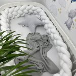 Prémium velúr fonott rácsvédő - Fehér (Négyes fonat)