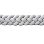 Prémium velúr fonott rácsvédő - Világosszürke (Négyes fonat)