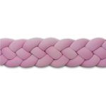 Prémium velúr fonott rácsvédő - Baby Pink (Négyes fonat)