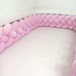 Prémium velúr fonott rácsvédő - Baby Pink (Négyes fonat)