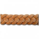 Prémium velúr fonott rácsvédő - Karamell (Négyes fonat)