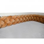 Prémium velúr fonott rácsvédő - Karamell (Négyes fonat)