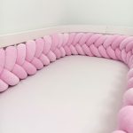 Baby Pink velúr fonott rácsvédő (Halszálka fonat)