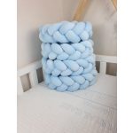 Prémium Velúr Fonott Rácsvédő - Babakék