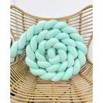 Prémium velúr fonott rácsvédő - Menta