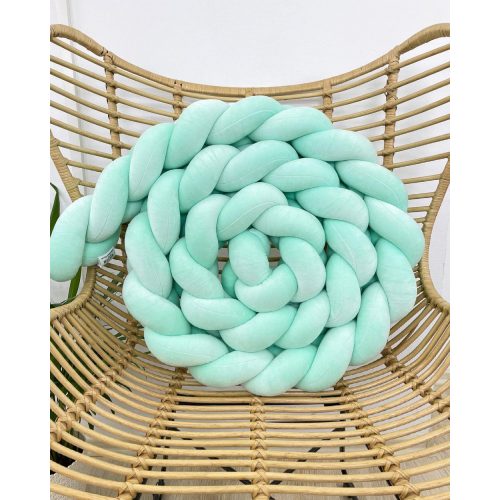 Prémium velúr fonott rácsvédő - Menta