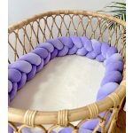 Prémium velúr fonott rácsvédő - Levendula