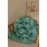 Prémium velúr fonott rácsvédő - Tiffany kék