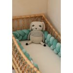 Prémium velúr fonott rácsvédő - Tiffany kék