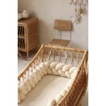 Prémium velúr fonott rácsvédő - Vaníliakrém