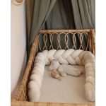 Prémium velúr fonott rácsvédő - Vaníliakrém