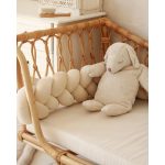 Prémium velúr fonott rácsvédő - Vaníliakrém