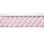 Prémium velúr fonott rácsvédő - Púderrózsaszín (Négyes fonat)
