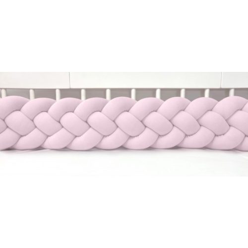 Prémium velúr fonott rácsvédő - Púderrózsaszín (Négyes fonat)