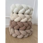 Prémium Teddy Fonott Rácsvédő - Világos Bézs