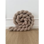 Prémium Teddy Fonott Rácsvédő - Sötét Bézs