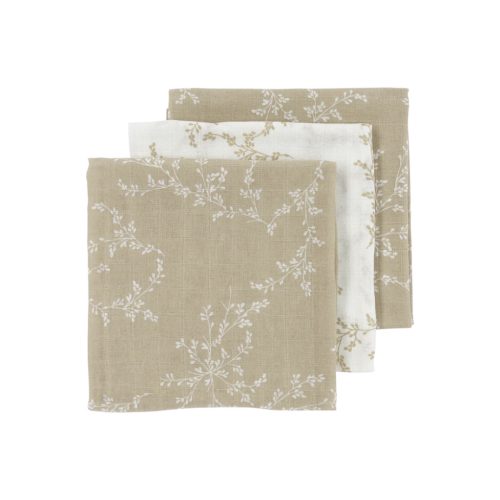 Textil pelenka 3 db-os szett – Bézs Ágak – 70×70 cm