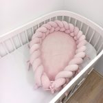 Luxury Fonott Babafészek Púderrózsaszín