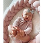 Luxury Fonott Babafészek Púderrózsaszín