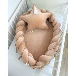 Luxury Fonott Babafészek Karamell