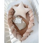 Luxury Fonott Babafészek Karamell