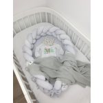 Luxury Fonott Babafészek Világosszürke