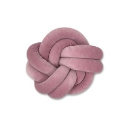 Fonott párna bársony Dirt pink