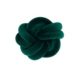 Fonott párna bársony Green