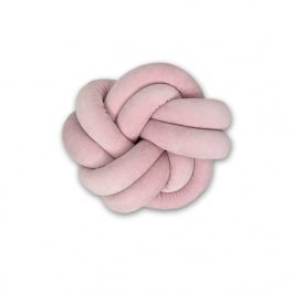 Fonott párna bársony Light pink