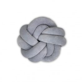 Fonott párna bársony Dark grey