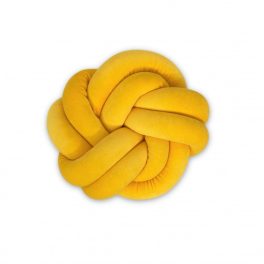 Fonott párna bársony Yellow