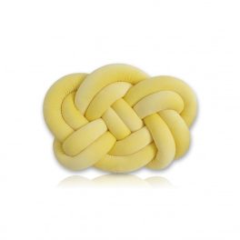Fonott párna bársony XXL Light Yellow