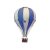 Hőlégballon dekor Kék